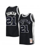 Tim Duncan San Antonio Spurs Mitchell & Ness Hardwood Classics Off-Court Swingman Jersey - Black