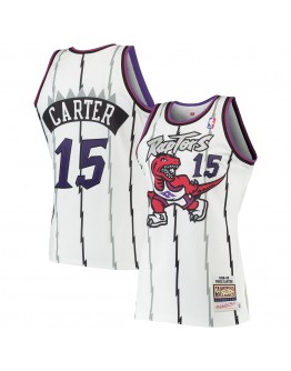 Vince Carter Toronto Raptors Mitchell & Ness Hardwood Classics 1998-99 Authentic Jersey - White