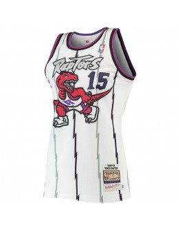 Vince Carter Toronto Raptors Mitchell & Ness Hardwood Classics 1998-99 Authentic Jersey - White