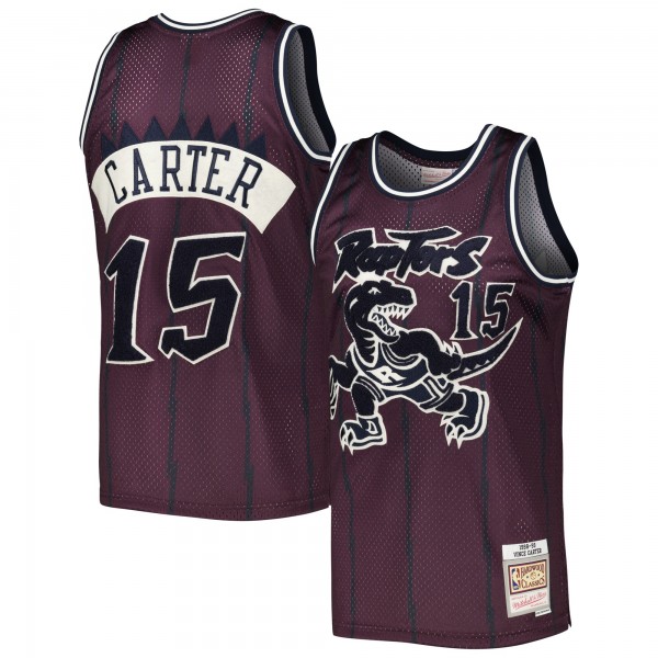 Vince Carter Toronto Raptors Mitchell & Ness Hardwood Classics Off-Court Swingman Jersey - Purple