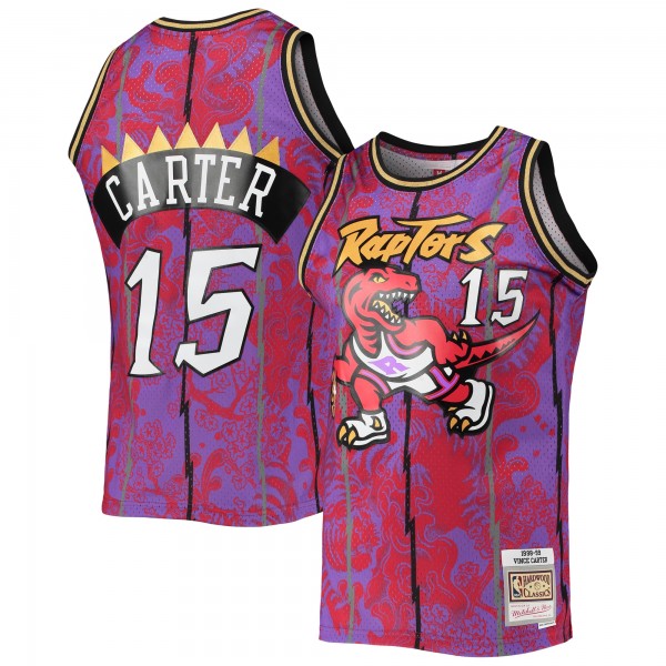 Vince Carter Toronto Raptors Mitchell & Ness Hardwood Classics 1998-99 Lunar New Year Swingman Jersey - Purple