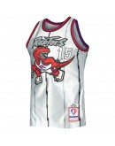 Vince Carter Toronto Raptors Mitchell & Ness 1998/99 Hardwood Classics 75th Anniversary Swingman Jersey - Platinum