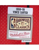 Vince Carter Toronto Raptors Mitchell & Ness Hardwood Classics 1998/99 Split Swingman Jersey - Purple/Red