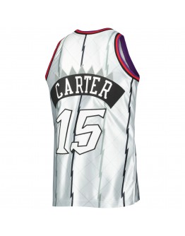 Vince Carter Toronto Raptors Mitchell & Ness 1998/99 Hardwood Classics 75th Anniversary Swingman Jersey - Platinum