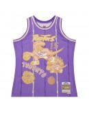 Vince Carter Toronto Raptors Mitchell & Ness 1998/99 Swingman Sidewalk Sketch Jersey - Purple