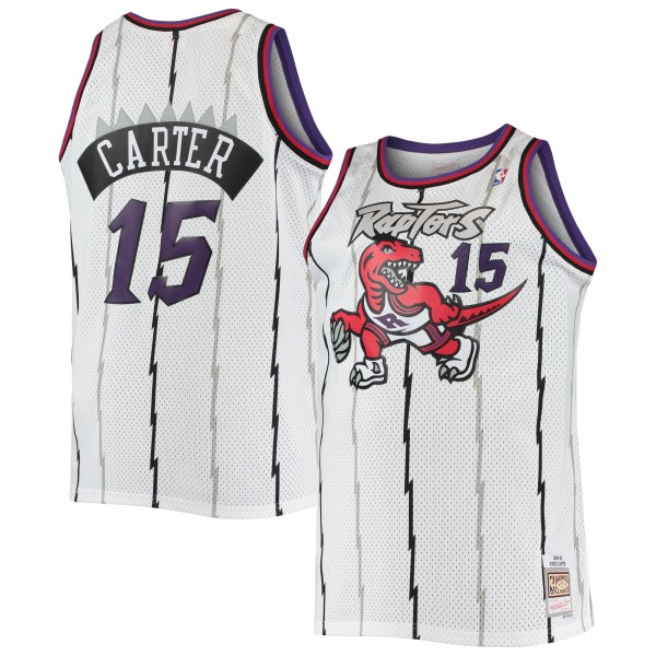 Vince Carter Toronto Raptors Mitchell & Ness Big & Tall Hardwood Classics Swingman Jersey - White