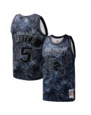 Vince Carter Toronto Raptors Mitchell & Ness Hardwood Classics 1998/99 Tie-Dye Swingman Jersey - Black