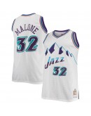 Karl Malone Utah Jazz Mitchell & Ness Big & Tall Hardwood Classics Jersey - White