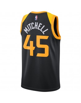 Donovan Mitchell Utah Jazz Nike 2021/22 Swingman Player Jersey Black - City Edition