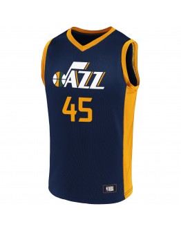 Men's Donovan Mitchell Navy/Gold Utah Jazz Replica Jersey