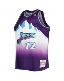 John Stockton Utah Jazz Mitchell & Ness Big & Tall Hardwood Classics 1996/97 Swingman Jersey - Purple