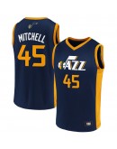 Men's Donovan Mitchell Navy/Gold Utah Jazz Replica Jersey