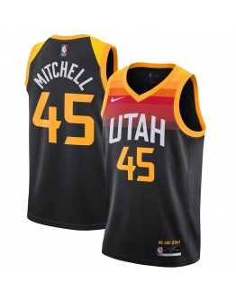 Donovan Mitchell Utah Jazz Nike 2021/22 Swingman Player Jersey Black - City Edition