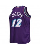 John Stockton Utah Jazz Mitchell & Ness Big & Tall Hardwood Classics 1996/97 Swingman Jersey - Purple