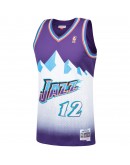 John Stockton Utah Jazz Mitchell & Ness 1996-97 Hardwood Classics Swingman Player Jersey - Purple