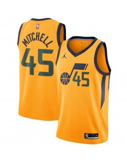 Donovan Mitchell Utah Jazz Jordan Brand 2020/21 Swingman Jersey - Statement Edition - Gold