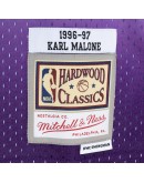 Karl Malone Utah Jazz Mitchell & Ness Hardwood Classics 1996/97 Split Swingman Jersey - Purple/Turquoise