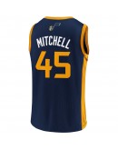 Men's Donovan Mitchell Navy/Gold Utah Jazz Replica Jersey