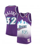 Karl Malone Utah Jazz Mitchell & Ness 1996-97 Hardwood Classics Swingman Jersey - Purple