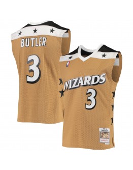 Caron Butler Washington Wizards Mitchell & Ness 2001/02 Hardwood Classics Swingman Jersey - Gold