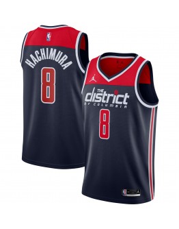 Rui Hachimura Washington Wizards Jordan Brand 2020/21 Swingman Player Jersey - Statement Edition - Navy