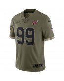 J.J. Watt Arizona Cardinals Nike 2022 Salute To Service Limited Jersey - Olive