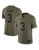 Budda Baker Arizona Cardinals Nike 2022 Salute To Service Limited Jersey - Olive