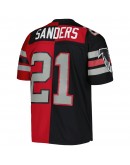 Deion Sanders Atlanta Falcons Mitchell & Ness 1989 Split Legacy Replica Jersey - Black/Red