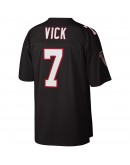 Michael Vick Atlanta Falcons Mitchell & Ness Big & Tall 2002 Retired Player Replica Jersey - Black