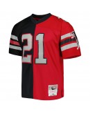 Deion Sanders Atlanta Falcons Mitchell & Ness 1989 Split Legacy Replica Jersey - Black/Red