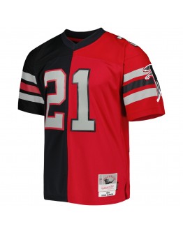 Deion Sanders Atlanta Falcons Mitchell & Ness 1989 Split Legacy Replica Jersey - Black/Red