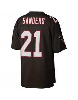 Deion Sanders Atlanta Falcons Mitchell & Ness Big & Tall 1992 Retired Player Replica Jersey - Black