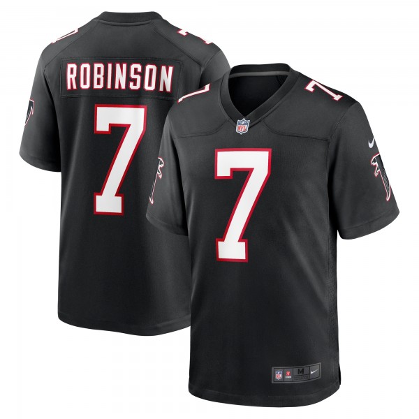 Bijan Robinson Atlanta Falcons Nike 2023 NFL Draft First Round Pick Throwback Game Jersey - Black