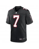 Bijan Robinson Atlanta Falcons Nike 2023 NFL Draft First Round Pick Throwback Game Jersey - Black