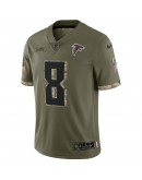 Kyle Pitts Atlanta Falcons Nike 2022 Salute To Service Limited Jersey - Olive