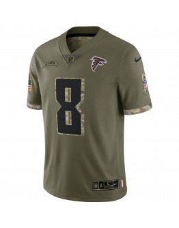 Kyle Pitts Atlanta Falcons Nike 2022 Salute To Service Limited Jersey - Olive