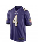 Zay Flowers Baltimore Ravens Nike 2023 NFL Draft First Round Pick Game Jersey - Purple