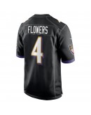 Zay Flowers Baltimore Ravens Nike Team Game Jersey - Black