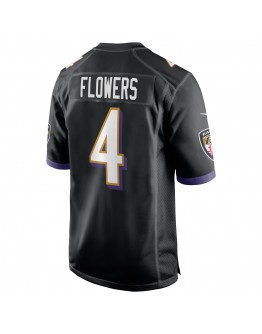 Zay Flowers Baltimore Ravens Nike Team Game Jersey - Black