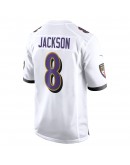 Lamar Jackson Baltimore Ravens Nike Game Jersey - White