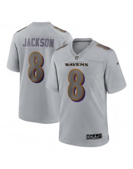 Lamar Jackson Baltimore Ravens Nike Atmosphere Fashion Game Jersey - Gray