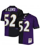 Ray Lewis Baltimore Ravens Mitchell & Ness 2000 Split Legacy Replica Jersey - Purple/Black