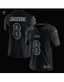 Lamar Jackson Baltimore Ravens Nike RFLCTV Limited Jersey - Black