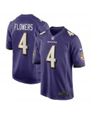 Zay Flowers Baltimore Ravens Nike 2023 NFL Draft First Round Pick Game Jersey - Purple