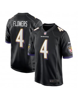 Zay Flowers Baltimore Ravens Nike Team Game Jersey - Black