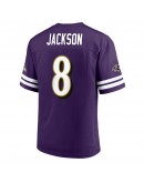 Men's Lamar Jackson Purple Baltimore Ravens Replica Player Jersey