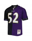 Ray Lewis Baltimore Ravens Mitchell & Ness 2000 Split Legacy Replica Jersey - Purple/Black