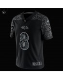 Lamar Jackson Baltimore Ravens Nike RFLCTV Limited Jersey - Black