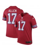 Josh Allen Nike Buffalo Bills Color Rush Legend Jersey - Red