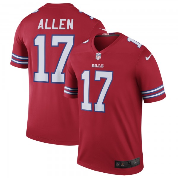 Josh Allen Nike Buffalo Bills Color Rush Legend Jersey - Red